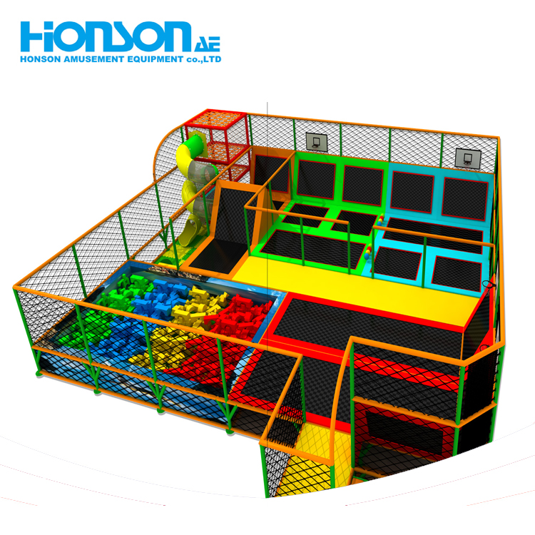 What does the trampoline theme park have